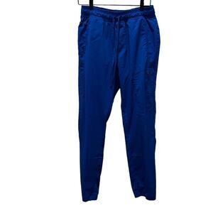 Revolution blue scrubs drawstring elastic waist pants. Size M